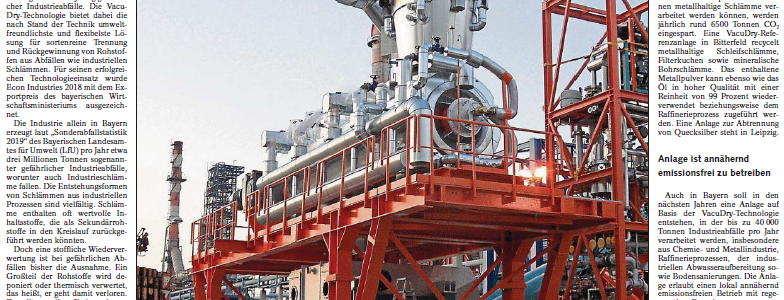 econ industries in the Bayerische Staatszeitung  25.06.2021