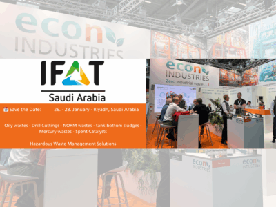 econ industries auf der IFAT 2026: Von München nach Riad