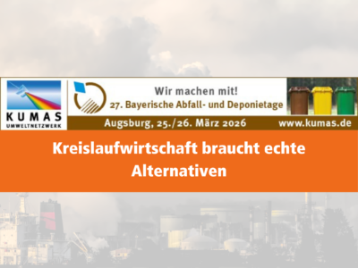 Kreislaufwirtschaft braucht echte Alternativen: Wir sind auf den Bayerischen Abfall- und Deponietagen 2026