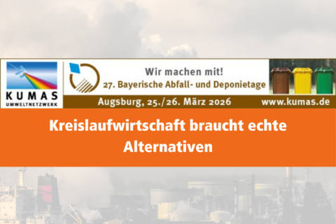 Kreislaufwirtschaft braucht echte Alternativen: Wir sind auf den Bayerischen Abfall- und Deponietagen 2026